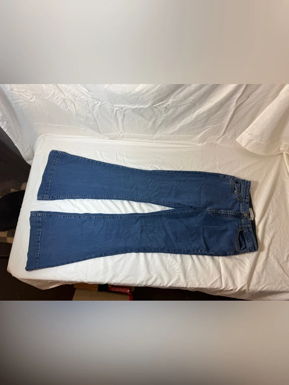 KanCan Wide Leg High-Rise Jeans in Deep Blue Wash
